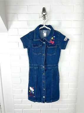 Hello Kitty Girls Denim Dress Size 10